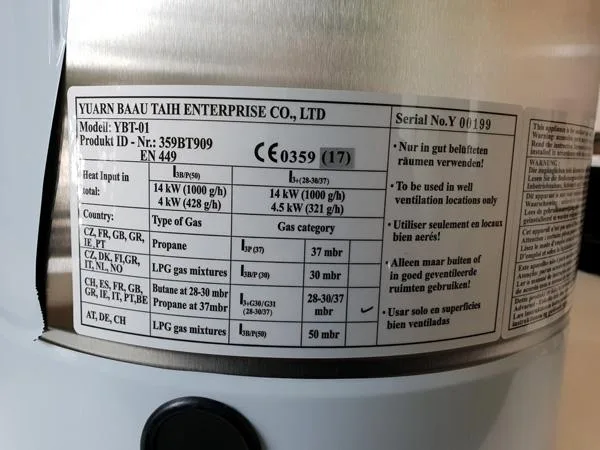 Riscaldatore a gas del patio «Patio Heater» — foto 2 dell'alert A12/1198/19