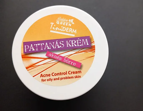 Crema di controllo dell'acne «Pattanás krém» (Golden Green)