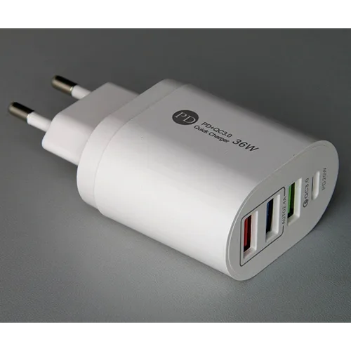 Caricabatterie USB «PD 20W + 3USB QUICK CHARGER» — foto 4 dell'alert SR/02577/26