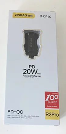 Caricabatterie per auto «PD 20W» (Dudao)