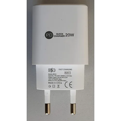 Caricabatterie USB «PD20W SINGLE PORT SMART CHARGER» — foto 2 dell'alert OR/00091/25