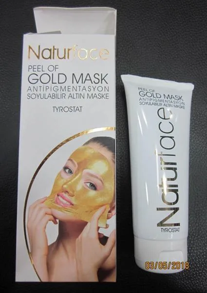 Maschera per il viso «Peel of gold mask» (Naturface)