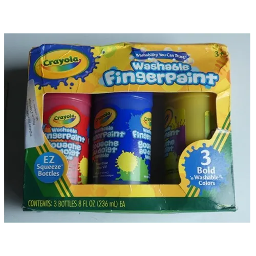 Vernice per dita «Peinture à doigts lavable audacieuse, primaire, dessin pour enfants, 8» (Crayola)