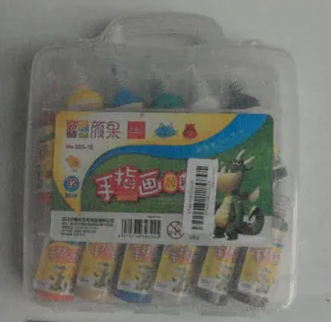 Set di vernice per dito «Peinture doigt gouache enfant palette. 12 X Peinture doigt pour bébé et enfant nettoyage…» — foto 2 dell'alert A12/00449/22