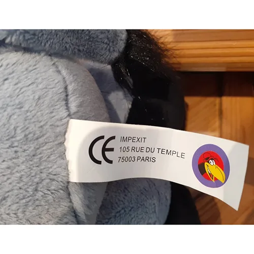 Giocattoli morbidi «Peluche "âne debout " et peluche "bébé manchot"» (Impexit)