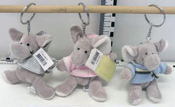 Peluche elefante sulla catena di chiavi (TOYS)