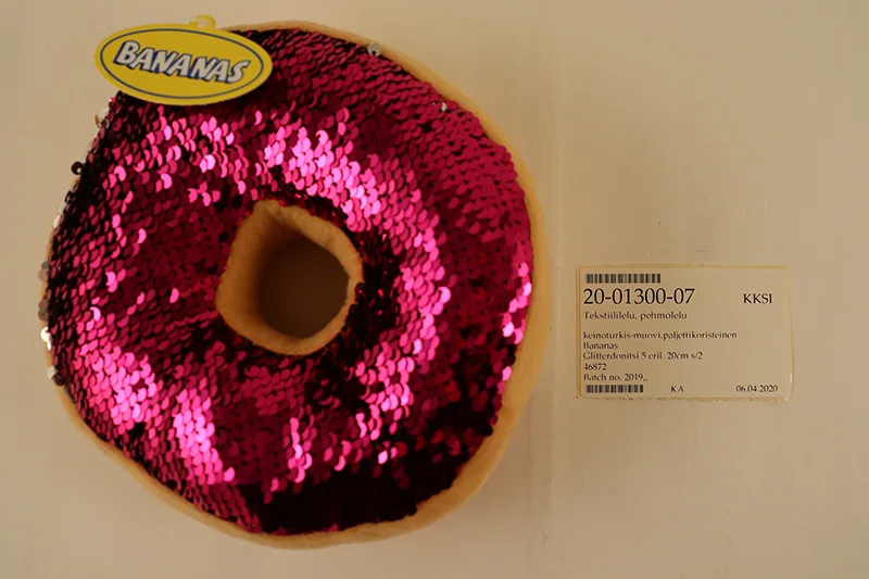 Peluche giocattolo con paillettes (Bananas)