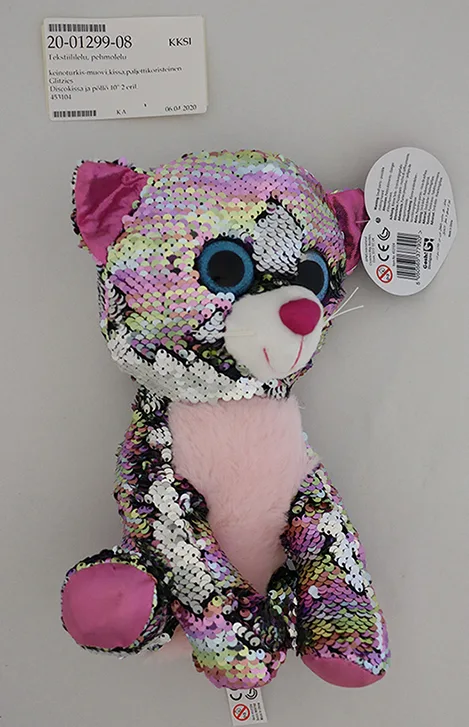Peluche giocattolo con paillettes (Glitzies)
