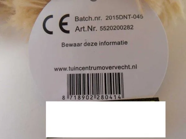 Peluche giocattolo — foto 3 dell'alert A12/0010/18