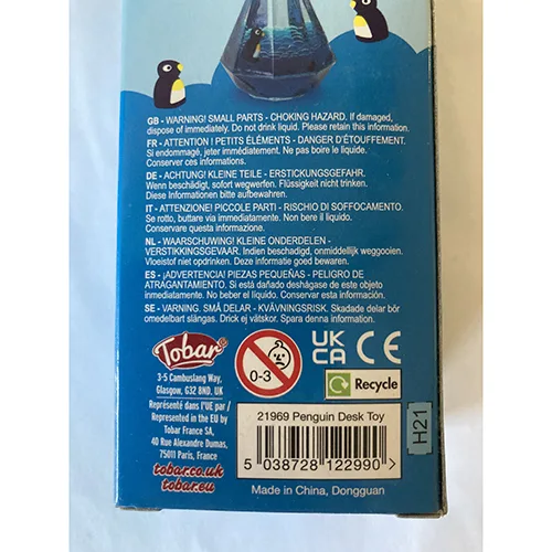 Clessidra liquida «Penguin Desk Toy» — foto 2 dell'alert A12/00369/24