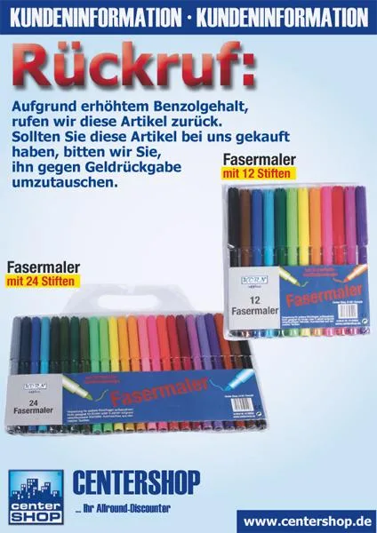Penne a punta in feltro – 24 Fasermaler (Korn Office)