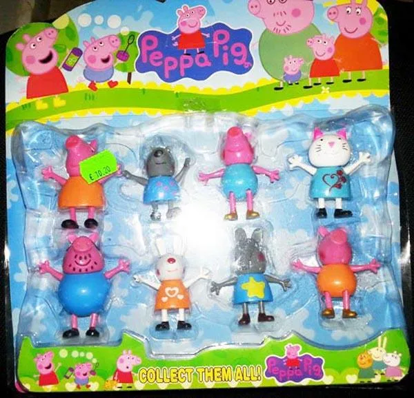 Set di figure animali «Peppa Pig (THE PRODUCT IS COUNTERFEIT)» (Unknown)