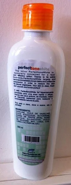 Prodotto schiarimento della pelle «PerfectToneWhite - Lightening Beauty Lotion» — foto 1 dell'alert A12/0691/15