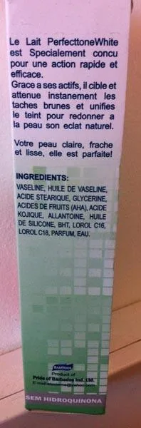 Prodotto schiarimento della pelle «PerfectToneWhite - Lightening Beauty Lotion» — foto 3 dell'alert A12/0691/15