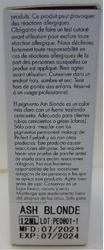Inchiostro del tatuaggio «Permanent Makeup Pigment Ash Blonde» — foto 5 dell'alert A12/01774/22