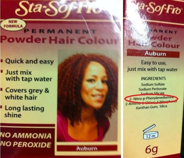 Tintura per capelli «Permanent Powder Hair Colour» (Sta-sof-fro)