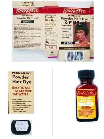 Permanent Powder Hair Dye JET BLACK “Sta Sof Fro” — foto 1 dell'alert 0402/06