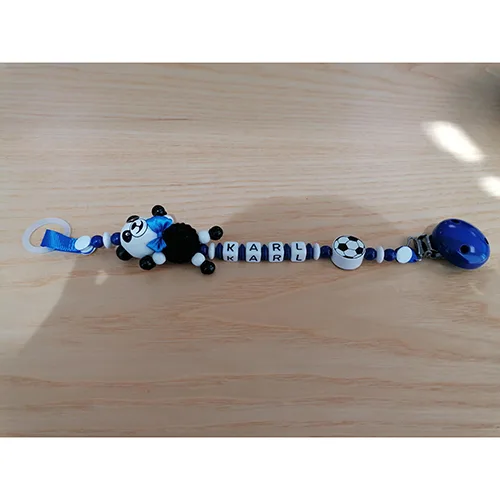 Supporto del succhietto del bambino «Personalised Baby Dummy Soother Pacifier Wooden Clip Holder Strap Chain Gift MAM (Name o…» (Unknown)