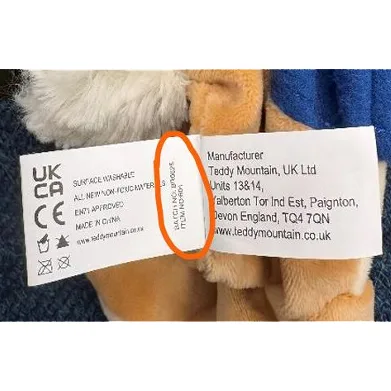 Giocattolo morbido «Peter Rabbit Plush Toy» (Teddy Mountain)