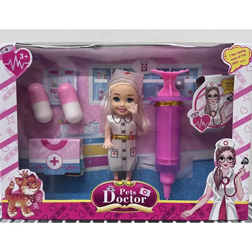 Set di bambole in plastica «Pets Doctor»