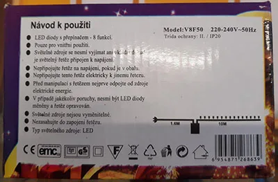Catena di illuminazione «Phenix LED LIGHT 100L=10M+1.6M» — foto 6 dell'alert A12/00907/21