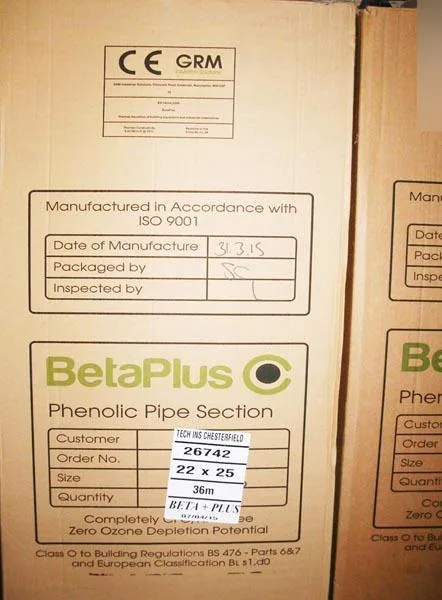 Isolamento del tubo «Phenolic pipe section» — foto 2 dell'alert A11/0116/15