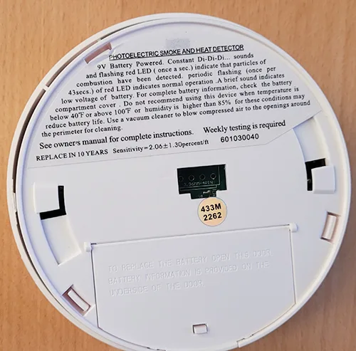 Allarme fumo «Photoelectric smoke and heat detector» — foto 4 dell'alert A12/01162/24