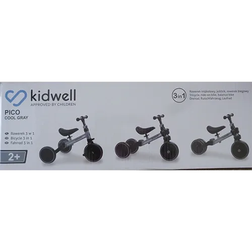 Triciclo giocattolo «PICO COOL GRAY» (Kidwell)