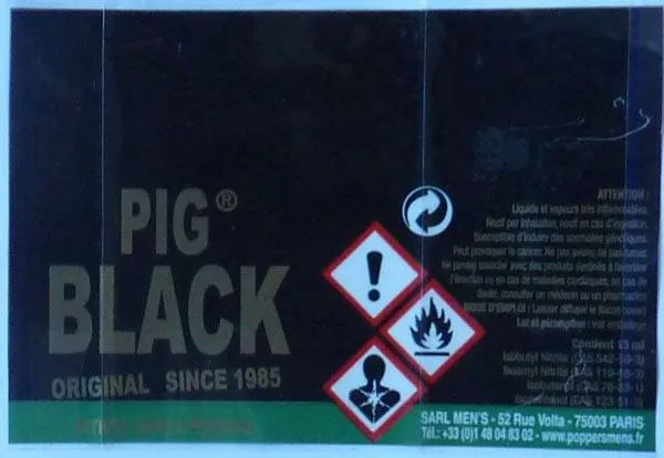 Popper «PIG BLACK - Nitrite Amyle Poppers» — foto 2 dell'alert A12/0723/17