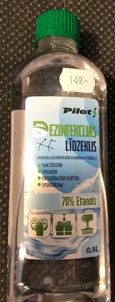 Disinfettante per le mani «Pilot Dezinfekcijas lidzeklis» — foto 2 dell'alert A12/00073/21