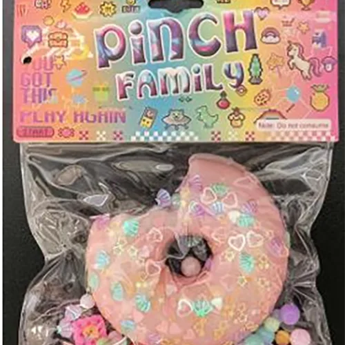 Spremere il giocattolo «Pinch Family Slime-Filled Doughnut» (Pinch Family)