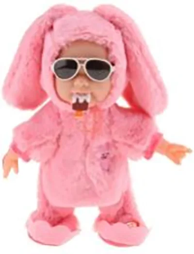Bambola per bambini «Pink plush baby doll» (Perfeclan)