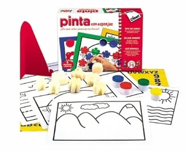Kit di verniciatura «pinta con esponjas ("paint with sponges")» (DISET)