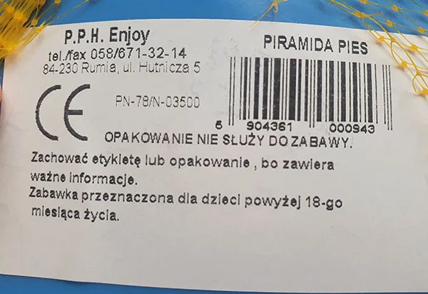 Giocattolo impilabile «Piramida pies» — foto 3 dell'alert A12/00962/22