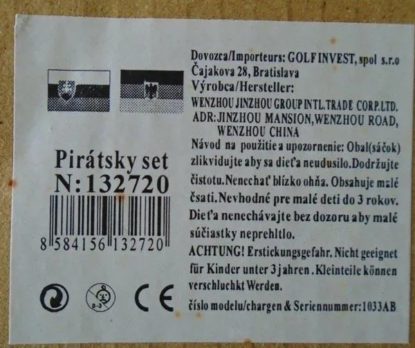 Set di gioco di tiro «Pirate Superior Power» — foto 2 dell'alert A12/0244/18