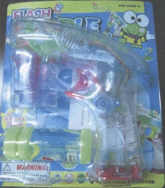 Pistola a bolle di plastica "Flash Bubble Gun" &amp; #13; &amp; #13;