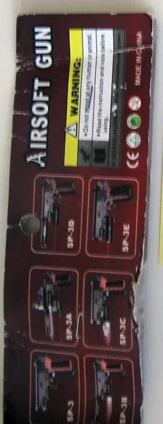 Pistola ad aria – pistola a sfera giocattolo (AIRSOFT GUN)