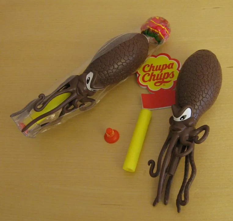 Pistola di plastica ad aria compressa – Octoshot (Chupa Chups)