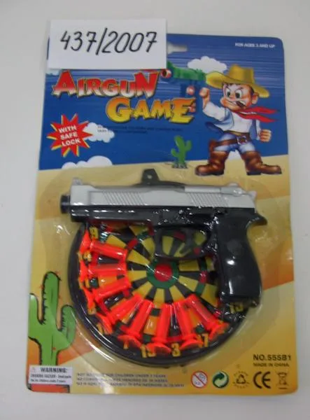 Pistola giocattolo con freccette – Airgun Game (Jing Met)