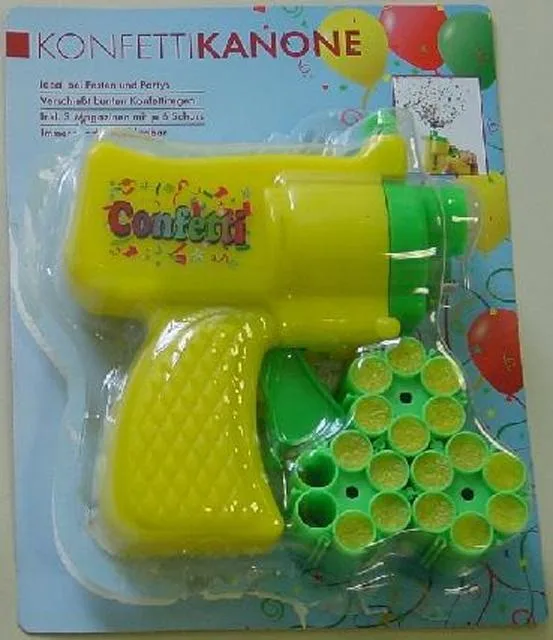 Pistola glitter e coriandoli – Glitterkanone (pistole glitter) e Konfettikanone (arma da coriandoli) — foto 2 dell'alert 0868/10