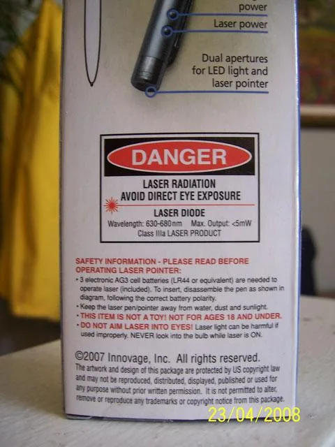Pistola laser – Sport Gun — foto 4 dell'alert 1391/09