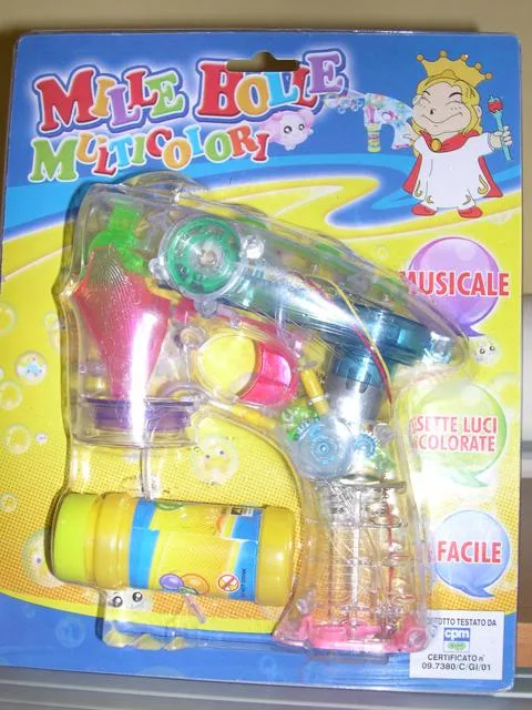 Pistola sparatutto a bolle "Mille bolle multicolori" &amp; #13; &amp; #13; (RT)