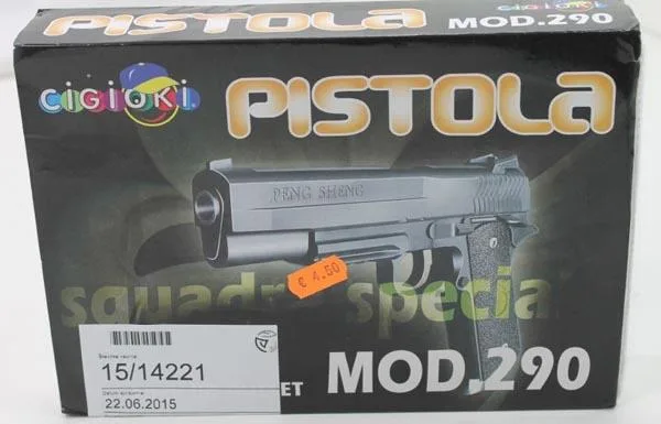Pistola giocattolo «Pistola - Squadra Speciale» (Cigioki)