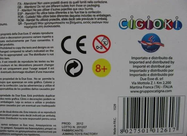 Pistola giocattolo «Pistola - Squadra Speciale» — foto 2 dell'alert A12/1445/15