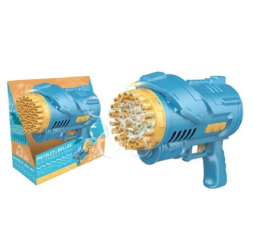 Pistola a bolle giocattolo «PISTOLET A BULLES ELECTRIQUE» (BLUE SKY)