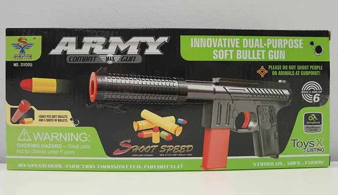 Pistola giocattolo «Pistolet avec chargeur» (SENYE)
