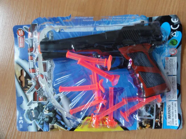 Pistola giocattolo di plastica «Pistolet na strzalki» (Happy Star)