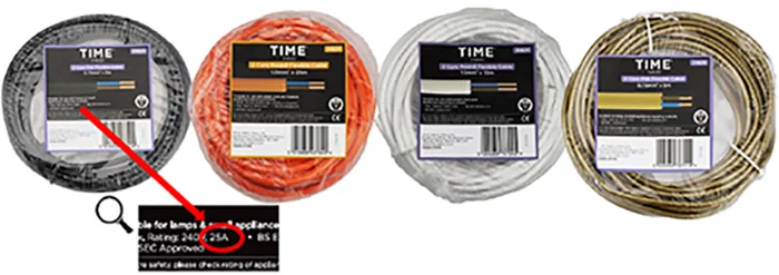 Cavi elettrici «Pitacs Time 2 Core Electrical Cables» — foto 1 dell'alert A11/00069/21