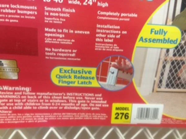 Cancello di sicurezza per bambini «Plastic Mesh Gate» — foto 2 dell'alert A12/1356/16
