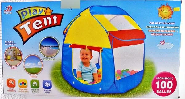 Tenda giocattolo con palline di plastica «Play Tent» (YUANDONG)